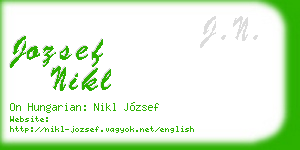 jozsef nikl business card